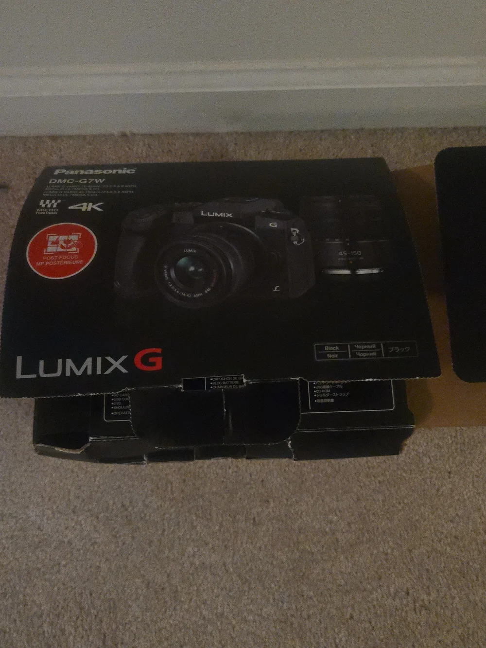 Panasonic Lumix Black Mirrorless Camera with Lenses